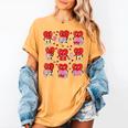 Valentines Day Librarian Heart Reading Book Women Men Kids Women's Comfort Colors T-Shirt Mustard Valentines Day Librarian Heart Reading Book Women Men Kids Women's Comfort Colors T-Shirt Mustard
