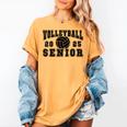Volleyball Senior Night Volleyball Senior 2025 Graduation 28 Women's Comfort Colors T-Shirt Mustard
