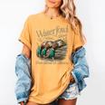 Waterfowl Classic Duck Hunting Marsh To Memory Mallard Women's Comfort Colors T-Shirt Mustard