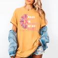 I Wear Pink In Memory Of My Aunt Breast Cancer Pink Ribbon Women's Comfort Colors T-Shirt Mustard