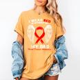 I Wear Red In Memory Of My Dad Heart Disease Awareness Month Women's Comfort Colors T-Shirt Mustard I Wear Red In Memory Of My Dad Heart Disease Awareness Month Women's Comfort Colors T-Shirt Mustard