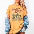 Western Book Love Cowboy Reader Bookish Bookworm Cowgirl Women's Comfort Colors T-Shirt Mustard