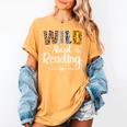 Wild About Reading Book Lover Bookworm Library Day Women's Comfort Colors T-Shirt Mustard