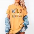 Wild About Reading Books Reader Teachers Kids Librarian Women's Comfort Colors T-Shirt Mustard Wild About Reading Books Reader Teachers Kids Librarian Women's Comfort Colors T-Shirt Mustard