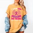 Wings Breast Cancer Shirt I Wear Pink In Memory Of My Mama Women's Comfort Colors T-Shirt Mustard