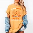 Wings Leukemia Shirt I Wear Orange In Memory Of My Dad Women's Comfort Colors T-Shirt Mustard