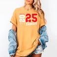 Wrestling Senior Night Wrestling Senior 2025 Graduation 75 Women's Comfort Colors T-Shirt Mustard