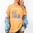 Yarn Quote Easily Distracted By Books And Yarn Reader Women's Comfort Colors T-Shirt Mustard