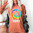 2021 Graduation Class Year Tie Dye Peace Sign Graduate Shirt Women's Comfort Colors T-Shirt Yam
