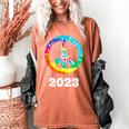 2023 Graduation Class Year Tie Dye Peace Sign Graduate Shirt Women's Comfort Colors T-Shirt Yam