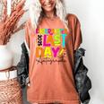 2025 Last Day Of School Autograph Kindergarten Graduation Women's Comfort Colors T-Shirt Yam