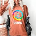 2026 Graduation Class Year Tie Dye Peace Sign Graduate Shirt Women's Comfort Colors T-Shirt Yam