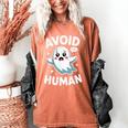 Avoid Humans Cute Kawaii Pastel Ghost Introvert Saying Women's Comfort Colors T-Shirt Yam Avoid Humans Cute Kawaii Pastel Ghost Introvert Saying Women's Comfort Colors T-Shirt Yam