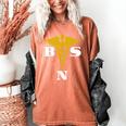 Bachelor Of Science Nursing Graduation Women's Comfort Colors T-Shirt Yam