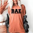 BAE And Educated Black History Month Graduation Women's Comfort Colors T-Shirt Yam