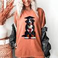 Bernese Mountain Dog Graduation Cap Graduate Training School For Men Women Girls Kids Women's Comfort Colors T-Shirt Yam
