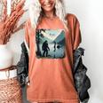Bigfoot Sasquatch & Loch Ness Monster Introvert Bruh Women's Comfort Colors T-Shirt Yam