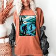 Bigfoot Sasquatch Loch Ness Monster Introvert Bruh Women's Comfort Colors T-Shirt Yam