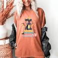 Book Lover Chibi Dragon With Big Red Glasses Bookworm Women's Comfort Colors T-Shirt Yam