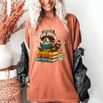 Book Lover Racoon Reading Bookish Library Read Books Be Kind Women's Comfort Colors T-Shirt Yam