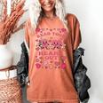 Book Lover Read Your Heart Out Teacher Valentines Women's Comfort Colors T-Shirt Yam