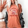 All Booked For Valentines Bow Heart Book Lover Valentine Day Women's Comfort Colors T-Shirt Yam