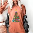 Bookmas Christmas Book Tree Book Lover English Teacher Women's Comfort Colors T-Shirt Yam Bookmas Christmas Book Tree Book Lover English Teacher Women's Comfort Colors T-Shirt Yam