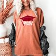 Class Of 2021 Burgundy Regalia Graduation Women's Comfort Colors T-Shirt Yam