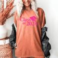 Class Of 2024 Pink For Girls And Women Graduation Women's Comfort Colors T-Shirt Yam