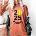 Class Of 2025 Softball Senior Graduation Graduate Women Women's Comfort Colors T-Shirt Yam