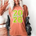 Class Of 2026 Graduation Varsity Lime Green Letters Women's Comfort Colors T-Shirt Yam