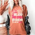 Class Of 2032 She Believed She Could Kids Graduation T-Shirt Women's Comfort Colors T-Shirt Yam