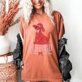 Clifford The Big Red Dog Pink Text With Bow Illustrated Book Women's Comfort Colors T-Shirt Yam Clifford The Big Red Dog Pink Text With Bow Illustrated Book Women's Comfort Colors T-Shirt Yam