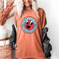 Clifford The Big Red Dog Round Distressed Logo Kids Books Women's Comfort Colors T-Shirt Yam