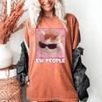 Cool Cat Meme Ew People Anti Social Introvert Cute Cat Women's Comfort Colors T-Shirt Yam