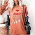 Cool Hotter By One Degree Graduation Teesadf Women's Comfort Colors T-Shirt Yam