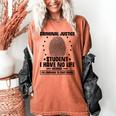 Criminal Justice School Degree Graduation Day Student Women's Comfort Colors T-Shirt Yam