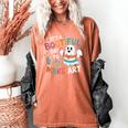Cute Ghost Book Halloween Spooky Boo School Art Teacher Women's Comfort Colors T-Shirt Yam Cute Ghost Book Halloween Spooky Boo School Art Teacher Women's Comfort Colors T-Shirt Yam