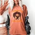 Cute Thanksgiving Teacher Librarian Thankful Reading Books Women's Comfort Colors T-Shirt Yam