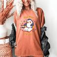 Cute Xmas Book Lover Penguin Reading Cosy Days Cosy Reads Women's Comfort Colors T-Shirt Yam