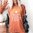 Dentist Dental School Graduation Tooth Oath Dentistry Women's Comfort Colors T-Shirt Yam