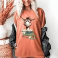 Donkey Reading Book Read Books Be Kind Stay Weird Librarian Women's Comfort Colors T-Shirt Yam