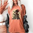 Dragon Reading a Book Dragons And Books Lover Bookworm Women's Comfort Colors T-Shirt Yam