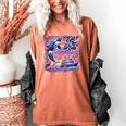 EAT THE RICH 90S NOSTALGIA WHALE ORCA YAHCT RETRO Women's Comfort Colors T-Shirt Yam