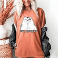 Ew People Introvert Sayings Sarcastic Cat Quote Women's Comfort Colors T-Shirt Yam