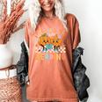 Fall In Love With Reading Thanksgiving Pumpkin Book Lover Women's Comfort Colors T-Shirt Yam
