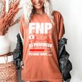 FNP In Progress Graduation Family Nurse Practitioner Women's Comfort Colors T-Shirt Yam
