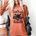 Fortean Social Club Bigfoot Mothman Alien Cryptid Introvert Women's Comfort Colors T-Shirt Yam