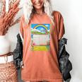 Frutiger Aero Aesthetic Rainbow Glitch Art Women's Comfort Colors T-Shirt Yam