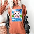 Frutiger Aero Aesthetic Tech Kawaii Ramen Cat Fishes Women's Comfort Colors T-Shirt Yam Frutiger Aero Aesthetic Tech Kawaii Ramen Cat Fishes Women's Comfort Colors T-Shirt Yam